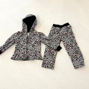 Little Girls Leopard Print Winter Clothing